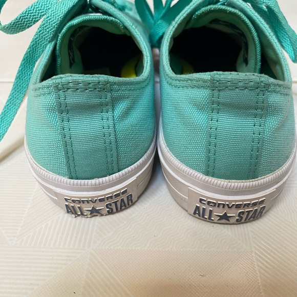 Teal converse chuck taylor all star low tops casual comfy everyday sneakers - Picture 4 of 4